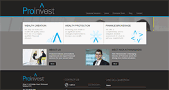 Desktop Screenshot of proinvest.com.au