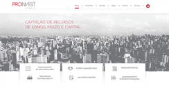 Desktop Screenshot of proinvest.srv.br