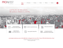 Tablet Screenshot of proinvest.srv.br