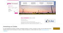Desktop Screenshot of proinvest.de
